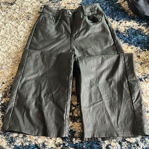 Black leather SHEIN pants